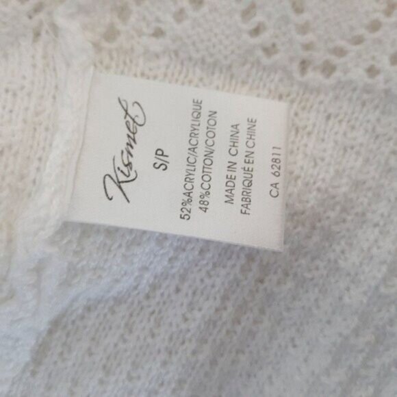 NWT KISMET Penny Knit Scoop Neck Light  Knitted Tank Top White Sz S - Picture 10 of 10